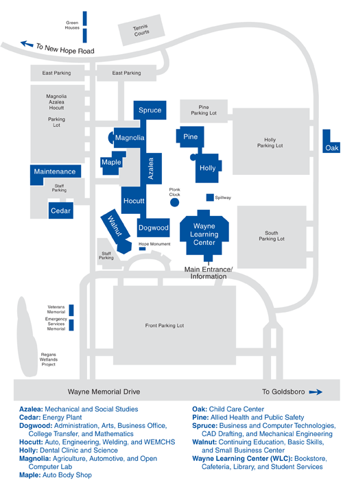 campus-map_001 - Wayne Community College | Goldsboro, NC