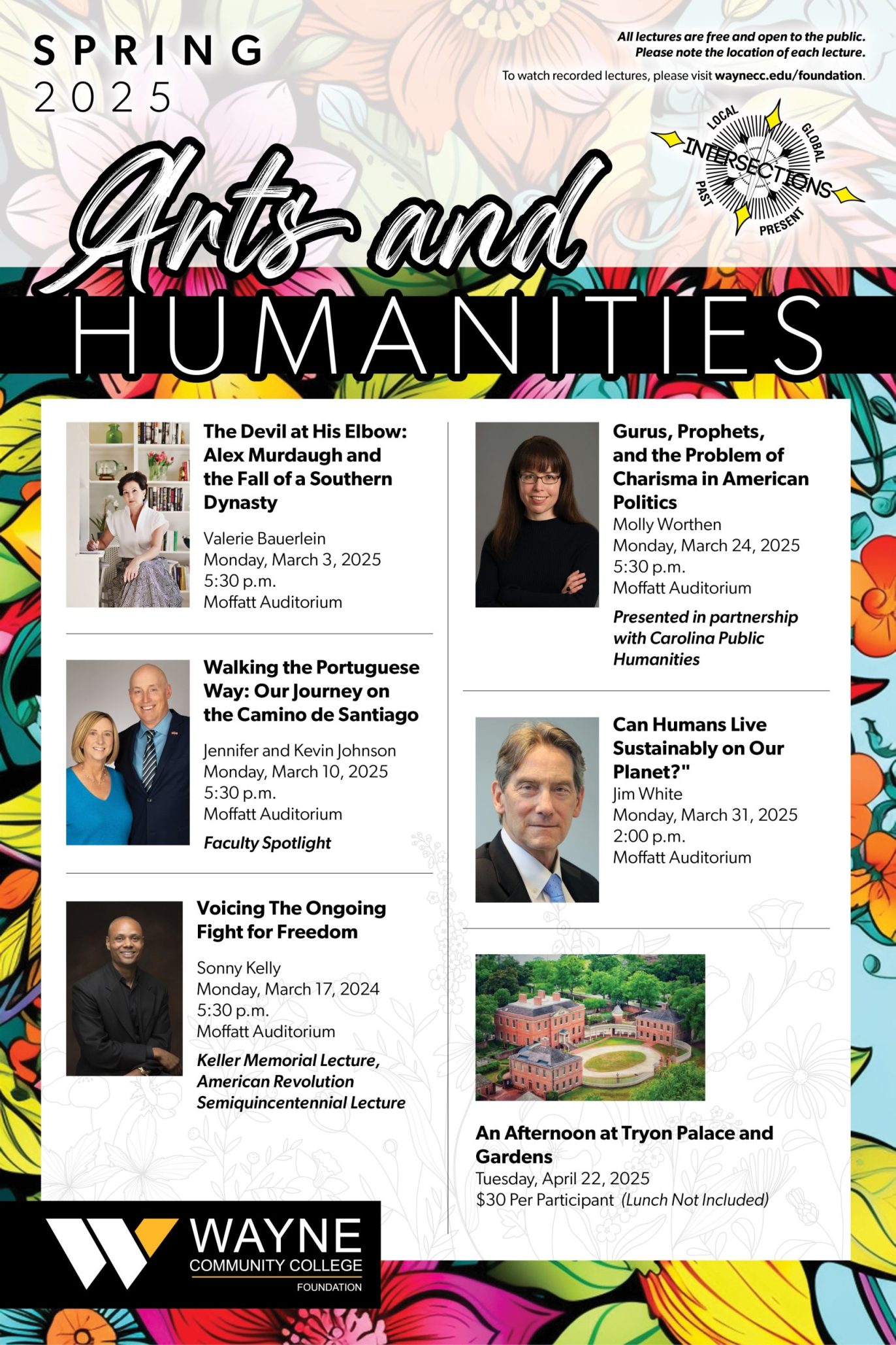 Arts and Humanities Spring 2025 poster.